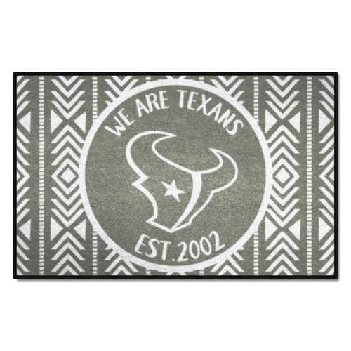 Houston Texans Southern Style Starter Mat Texans Primary Logo Gray