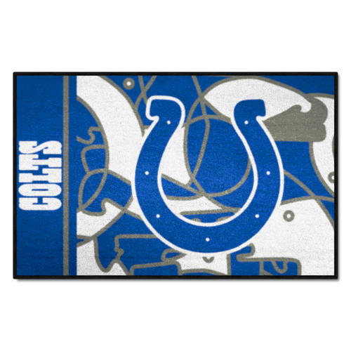 Indianapolis Colts NFL x FIT Starter Mat NFL x FIT Pattern & Team Primary Logo Pattern