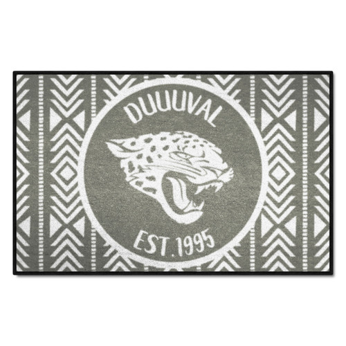 Jacksonville Jaguars Southern Style Starter Mat Jaguar Head Primary Logo Gray