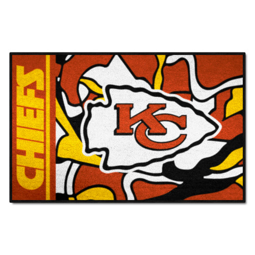 Kansas City Chiefs NFL x FIT Starter Mat NFL x FIT Pattern & Team Primary Logo Pattern