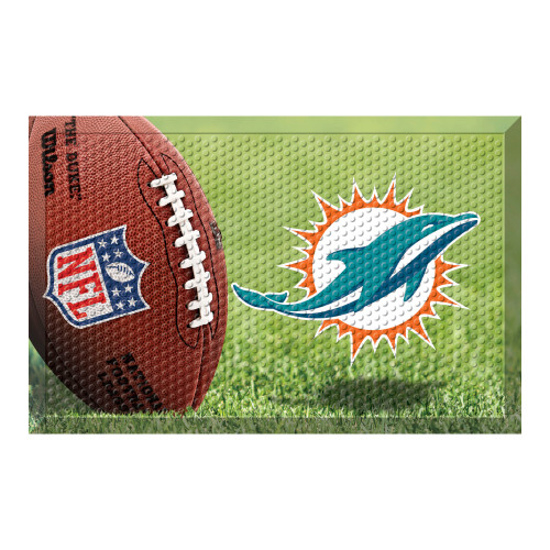 Miami Dolphins Scraper Mat Dolphin Primary Logo Photo