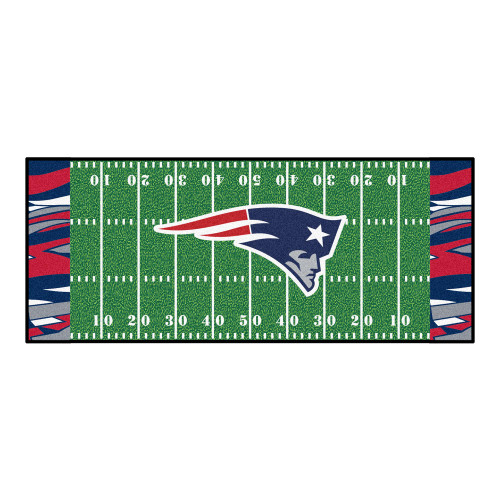 New England Patriots NFL x FIT Football Field Runner NFL x FIT Pattern & Team Primary Logo Pattern