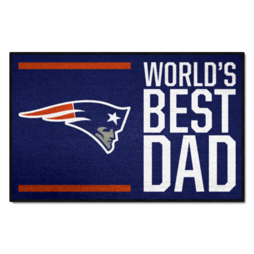 New England Patriots Starter Mat - World's Best Dad Rams Primary Logo Navy