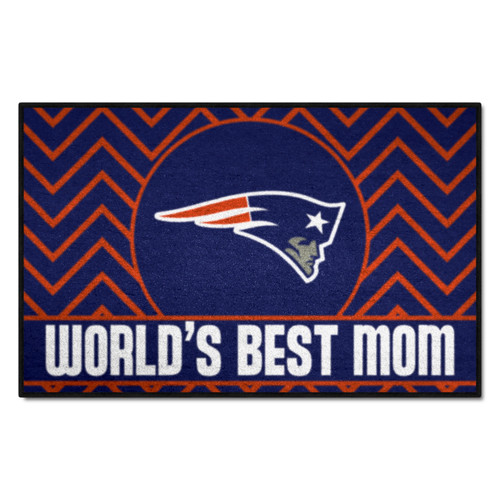 New England Patriots Starter Mat - World's Best Mom Patriots Primary Logo Navy