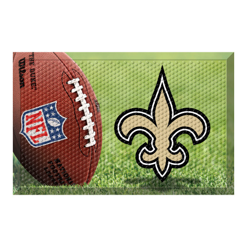 New Orleans Saints Scraper Mat Fleur-de-lis Primary Logo Photo