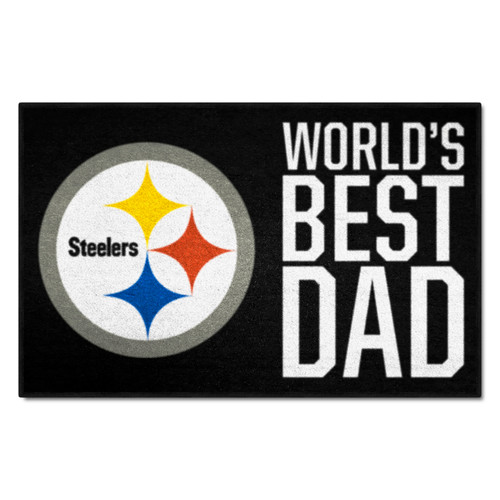 Pittsburgh Steelers Starter Mat - World's Best Dad Jets Primary Logo Black