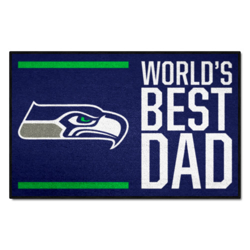 Seattle Seahawks Starter Mat - World's Best Dad 49ers Primary Logo Navy