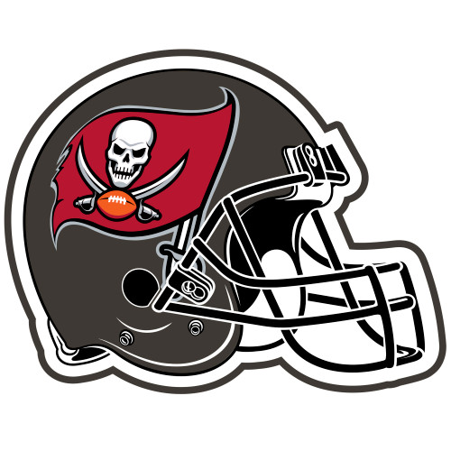 Tampa Bay Buccaneers Mascot Mat - Helmet Pirate Flag Primary Logo Gray