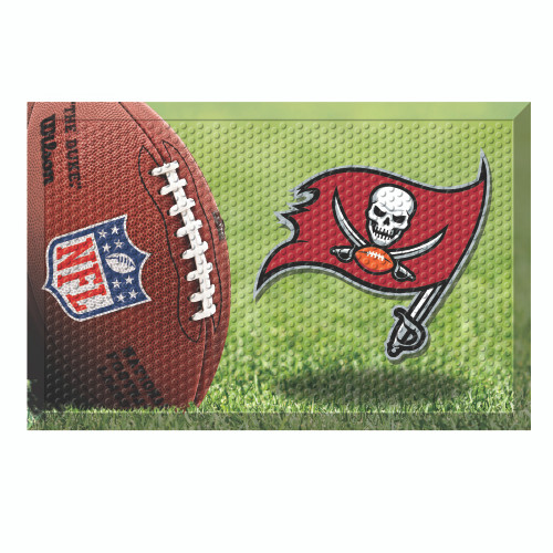 Tampa Bay Buccaneers Scraper Mat Pirate Flag Primary Logo Photo