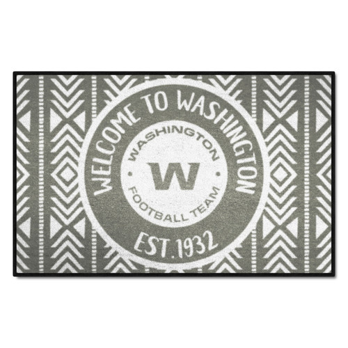 Washington Commanders Southern Style Starter Mat Circular Primary Logo Gray