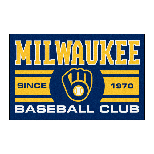 MLB - Milwaukee Brewers Uniform Starter Mat 19"x30"