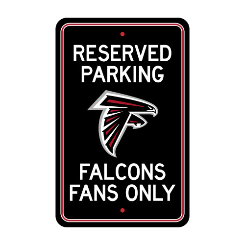 Atlanta Falcons Parking Sign Falcon Primary Logo Black