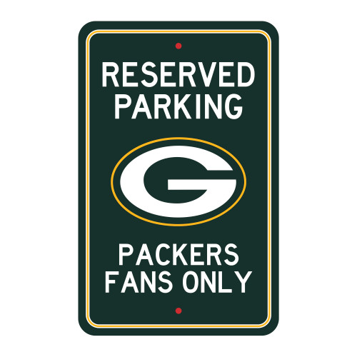 Green Bay Packers Parking Sign G Primary Logo Green