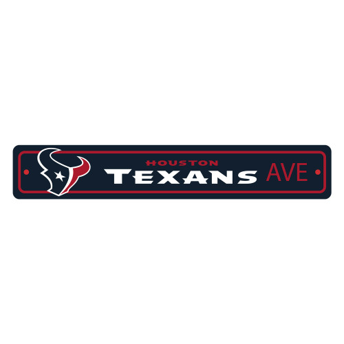Houston Texans Street Sign Texans Primary Logo Navy