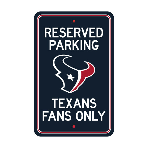 Houston Texans Parking Sign Texans Primary Logo Navy