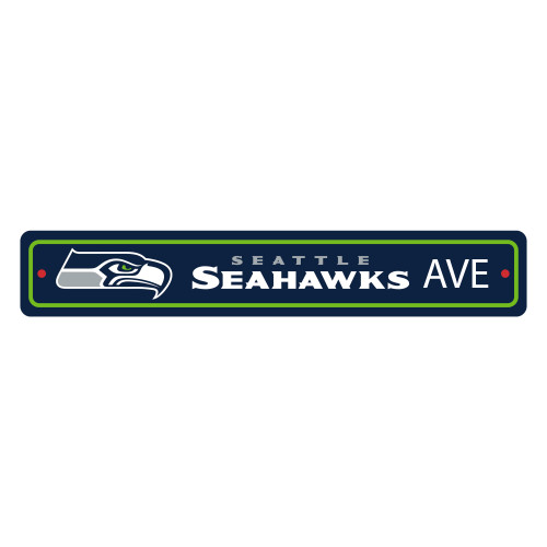 Seattle Seahawks Street Sign Seahawk Primary Logo Navy
