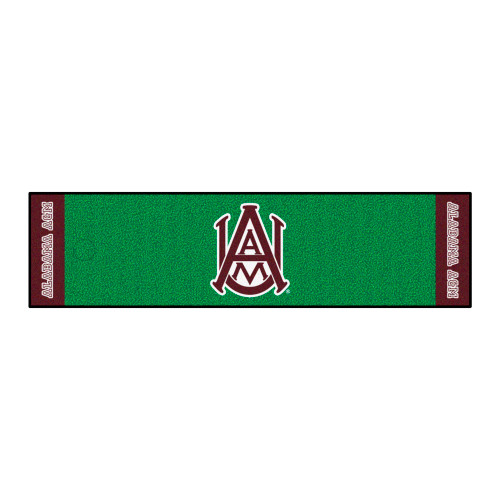 Alabama Agricultural & Mechanical University - Alabama A&M Bulldogs Putting Green Mat A A&M U Primary Logo Maroon