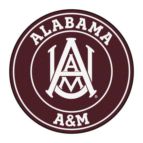 Alabama Agricultural & Mechanical University - Alabama A&M Bulldogs Roundel Mat A A&M U Primary Logo Maroon