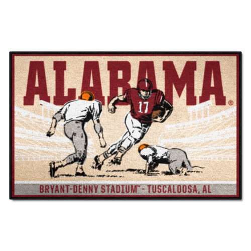 University of Alabama - Alabama Crimson Tide Starter Mat - Ticket Alabama Wordmark Tan