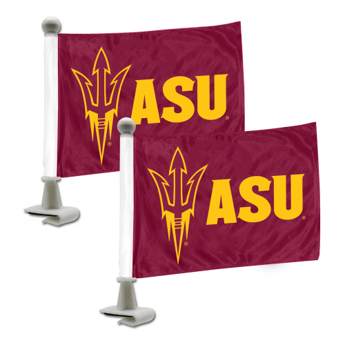 Arizona State University - Arizona State Sun Devils Ambassador Flags "Pitchfork" Logo Maroon
