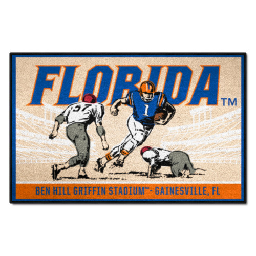 University of Florida - Florida Gators Starter Mat - Ticket Florida Wordmark Tan
