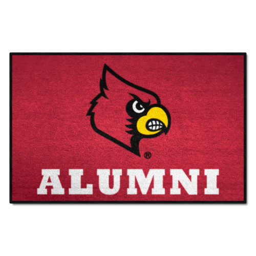 University of Louisville - Louisville Cardinals Starter Mat - Alumni Cardinal Primary Logo Red