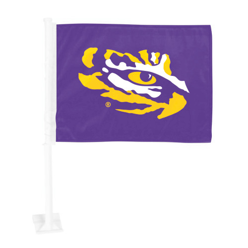 Louisiana State University - LSU Tigers Car Flag "LSU" Wordmark Purple