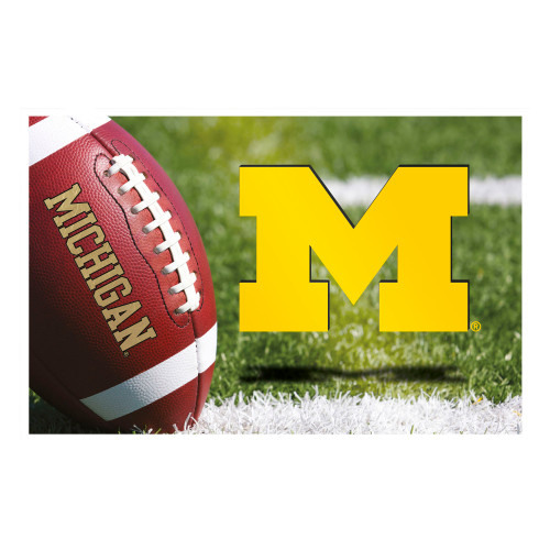 University of Michigan - Michigan Wolverines Scraper Mat M Primary Logo Photo