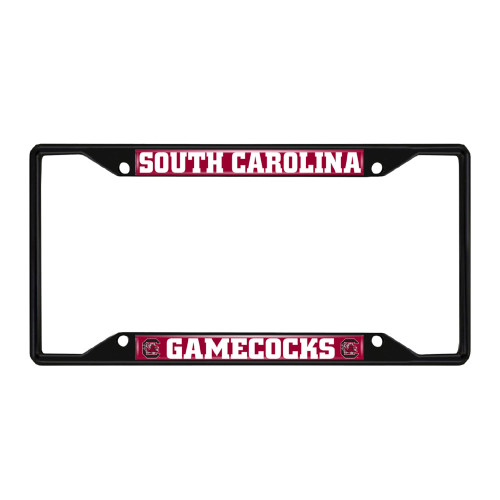 University of South Carolina - South Carolina Gamecocks License Plate Frame - Black Gamecock G Primary Logo Black