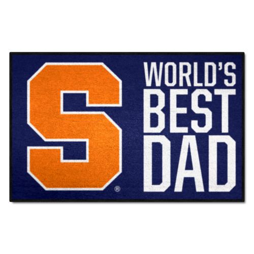 Syracuse University - Syracuse Orange Starter Mat - World's Best Dad S Primary Logo with Wordmark Navy