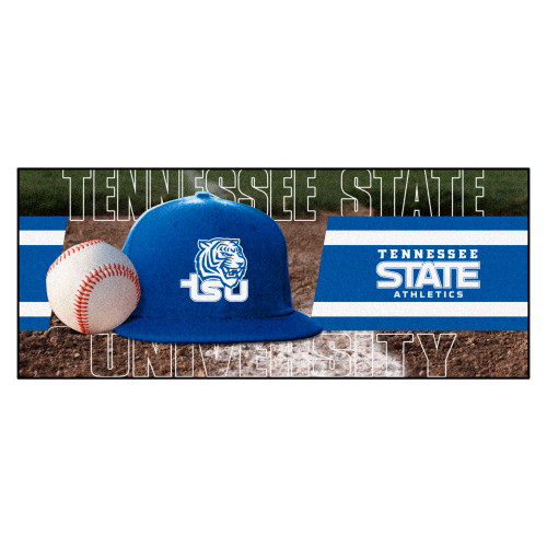 Tennessee State University - Tennessee State Tigers Baseball Runner "Tiger & TSU" Logo Green