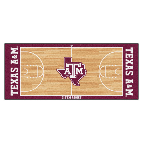 Texas A&M University - Texas A&M Aggies NCAA Basketball Runner TAM Primary Logo Maroon