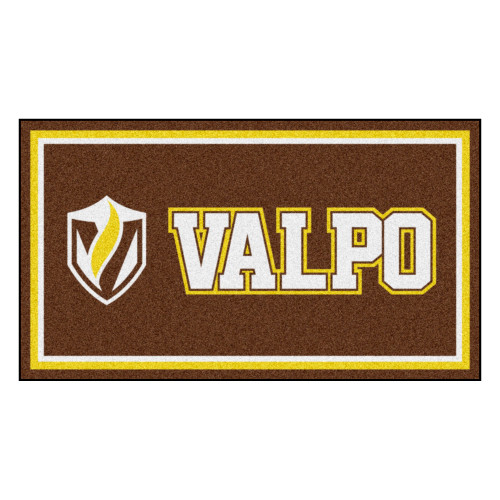 Valparaiso University - Valparaiso Beacons 3x5 Rug "V & VALPO" Logo Brown