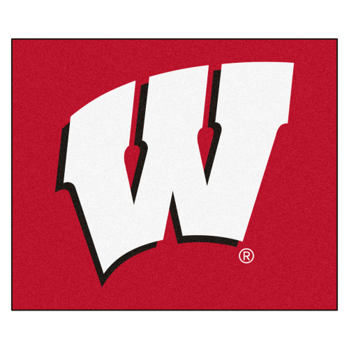 University of Wisconsin - Wisconsin Badgers Tailgater Mat W Primary Logo Red
