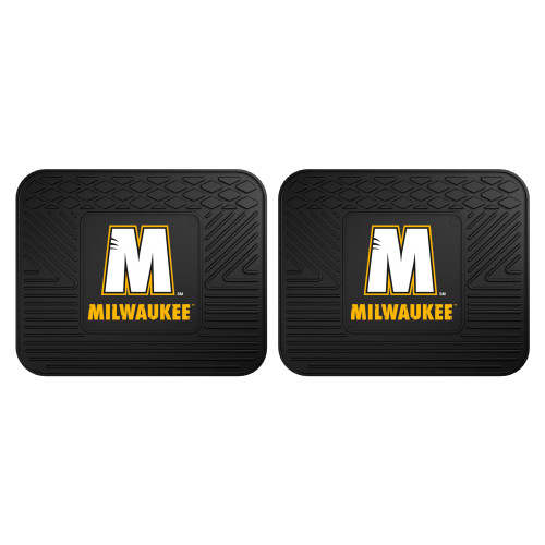 University of Wisconsin-Milwaukee - Wisconsin-Milwaukee Panthers 2 Utility Mats "M" Logo and Milwaukee wordmark Black