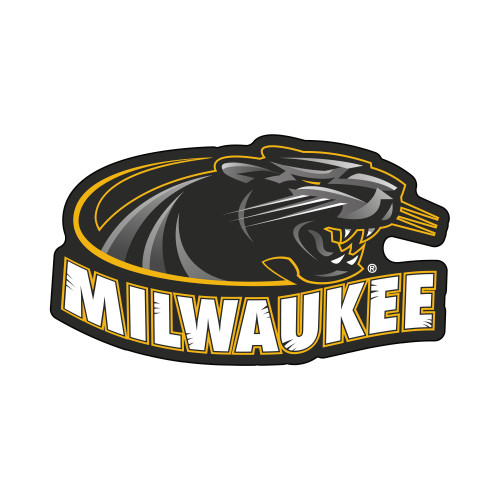 University of Wisconsin-Milwaukee - Wisconsin-Milwaukee Panthers Mascot Mat "Panther & Milwaukee" Logo Black