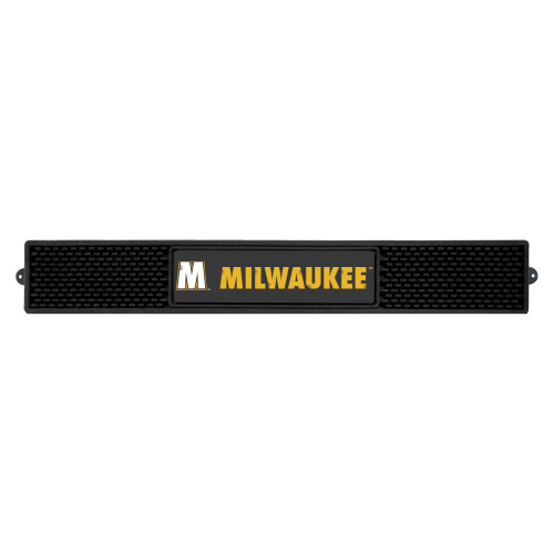University of Wisconsin-Milwaukee - Wisconsin-Milwaukee Panthers Drink Mat "M" Logo and Milwaukee wordmark Black