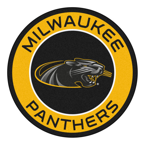 University of Wisconsin-Milwaukee - Wisconsin-Milwaukee Panthers Roundel Mat Panther Logo Yellow