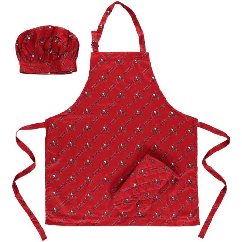 Tampa Bay Buccaneers Apron, Oven Mitt, And Chef Hat