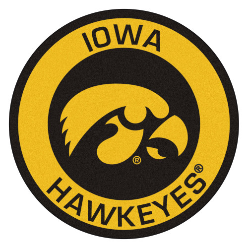 University of Iowa Roundel Mat 27" diameter