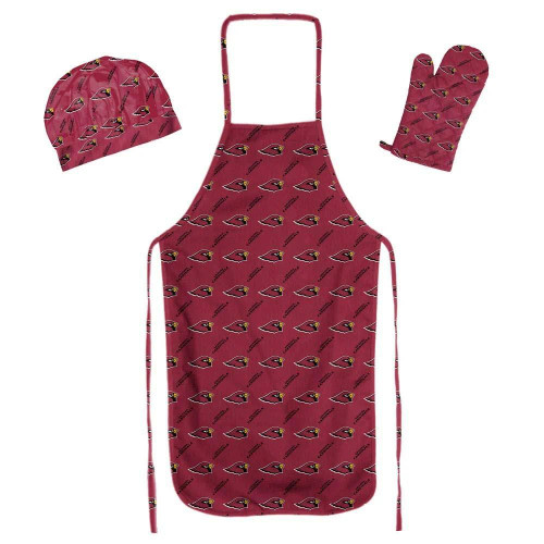 Arizona Cardinals Apron, Oven Mitt, And Chef Hat