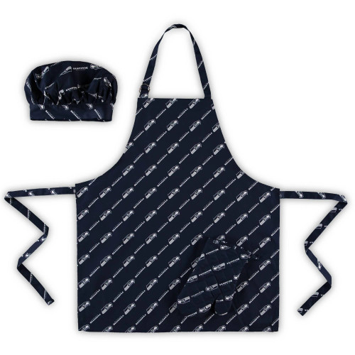 Seattle Seahawks Apron, Oven Mitt, And Chef Hat
