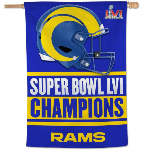 Los Angeles Rams Super Bowl LVI Banner 28x40 Vertical