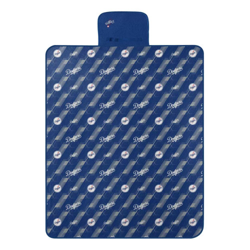 MLB Los Angeles Dodgers Hexagon Stripe Picnic Blanket