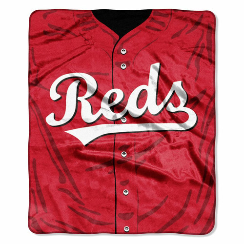 Cincinnati Reds Blanket 50x60 Raschel Jersey Design Special Order