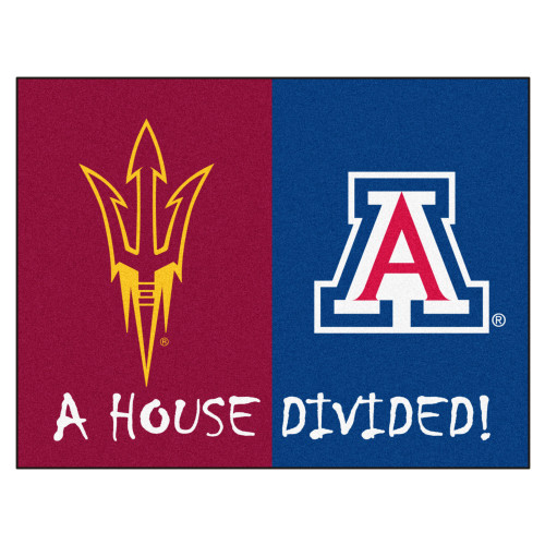 House Divided - Arizona State / Arizona House Divided Mat 33.75"x42.5"