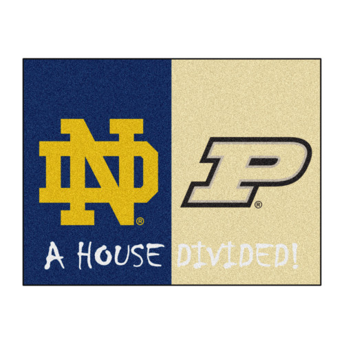 House Divided - Notre Dame / Purdue House Divided Mat 33.75"x42.5"