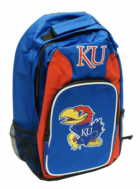 Kansas Jayhawks Backpack Southpaw Style Royal Blue