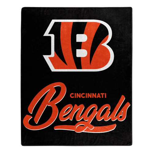 Cincinnati Bengals Blanket 50x60 Raschel Signature Design