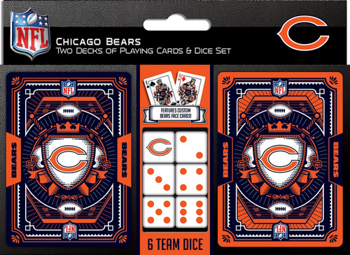 Chicago Bears Playing Cards and Dice Set